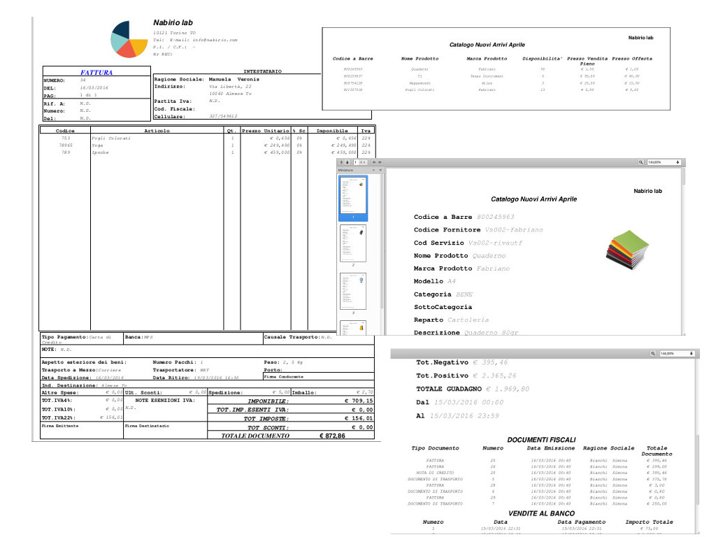 Esempio Modelli Fattura Catalogo Listino in Pdf