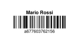 fidelity card in formato barcode
