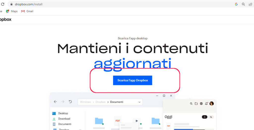 Installare software gestionale su dropbox