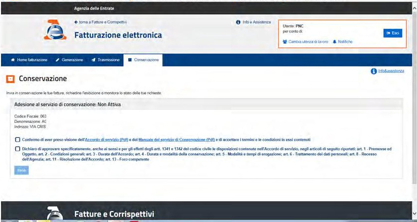 gestione fatture elettroniche e ricevere gratis senza pagare conservazione documenti xml