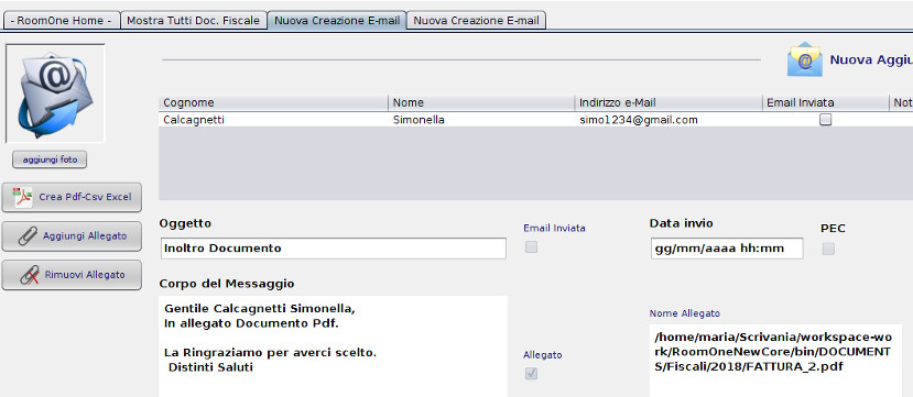 senza costi fattura elettronica documento xml cliente