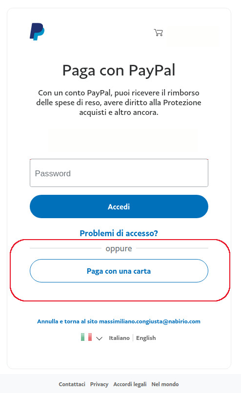 acquisto programma magazzino carta di credito pos